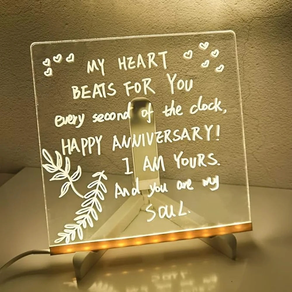 3D Acrylic Writing Pad With Pen