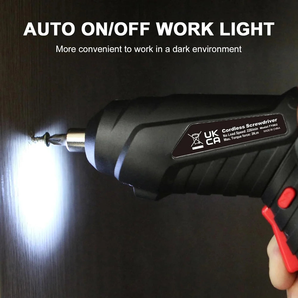 Electric Cordless Screwdriver Kit Set