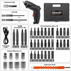 Electric Cordless Screwdriver Kit Set