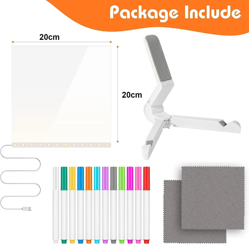 3D Acrylic Writing Pad With Pen