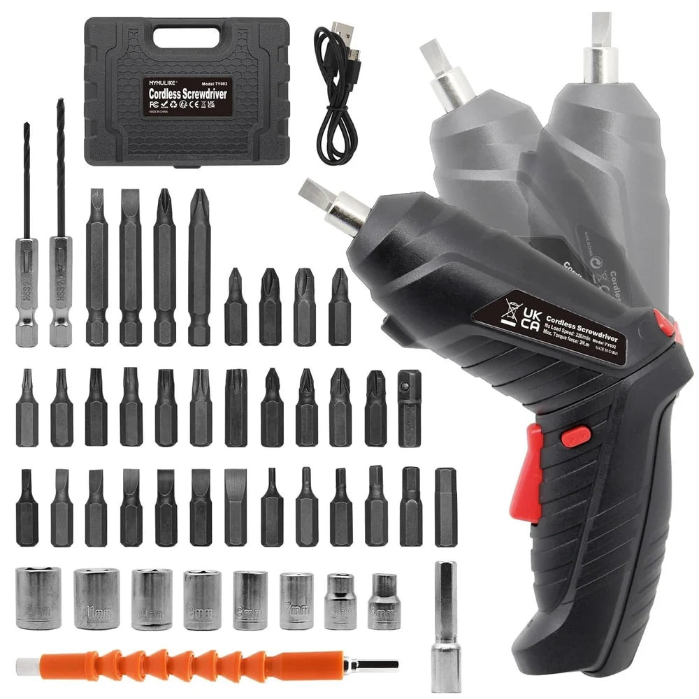 Electric Cordless Screwdriver Kit Set