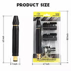 Portable High Pressure Washing Water Nozzle (Black)