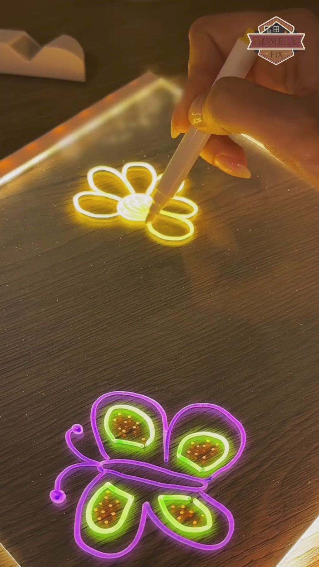 3D Acrylic Writing Pad With Pen