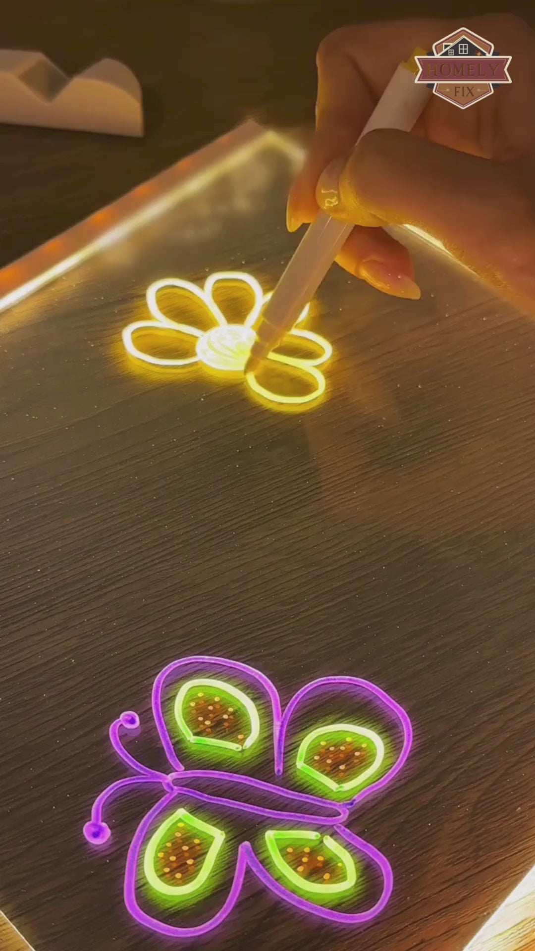 3D Acrylic Writing Pad With Pen