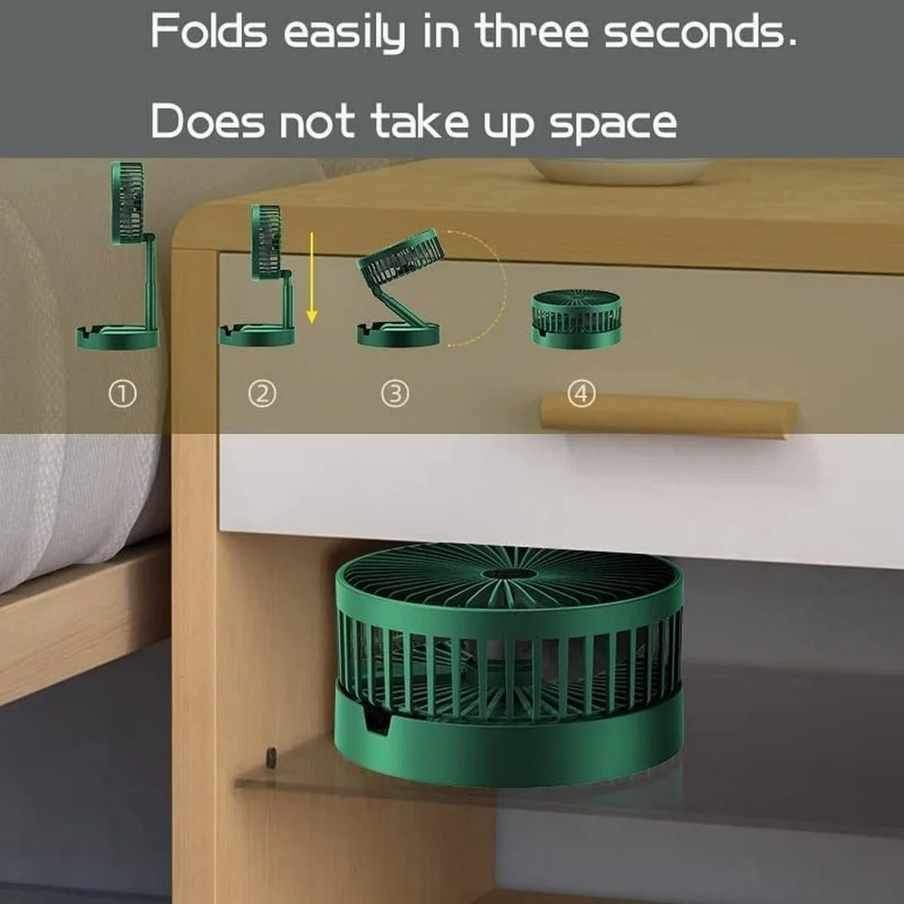 Telescopic Electric Desktop Fan