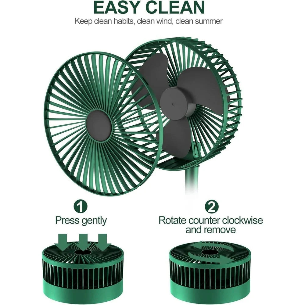 Telescopic Electric Desktop Fan