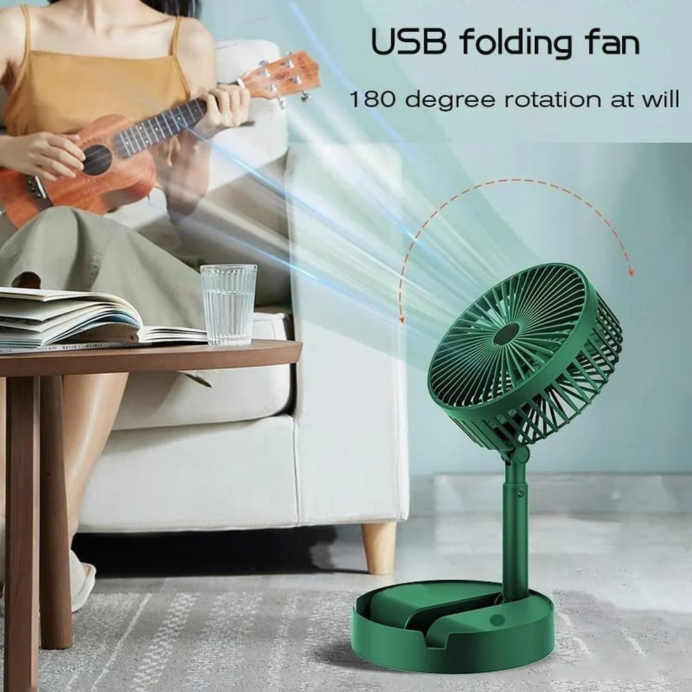 Telescopic Electric Desktop Fan