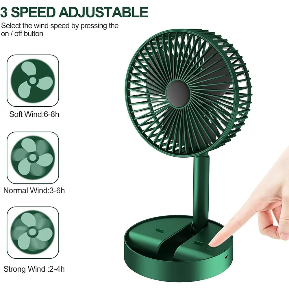 Telescopic Electric Desktop Fan